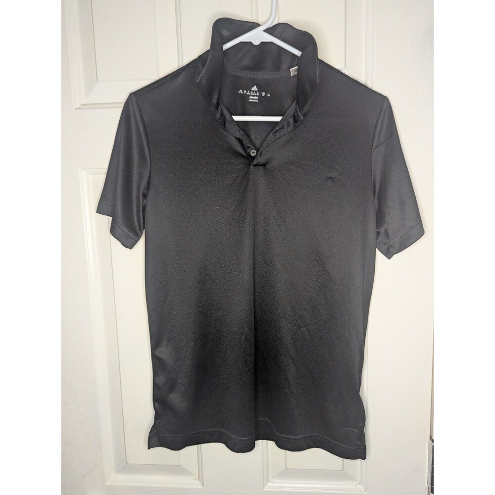 Adidas Golf Climalite L Childrens Black Polo Shirt